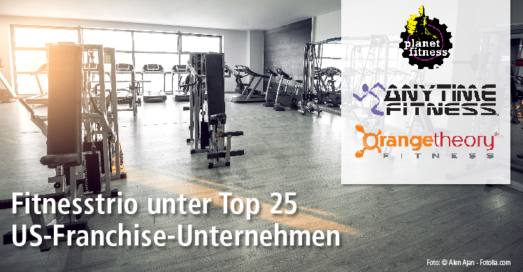 Franchise-Überblick USA – Fitnesstrio unter den Top 25