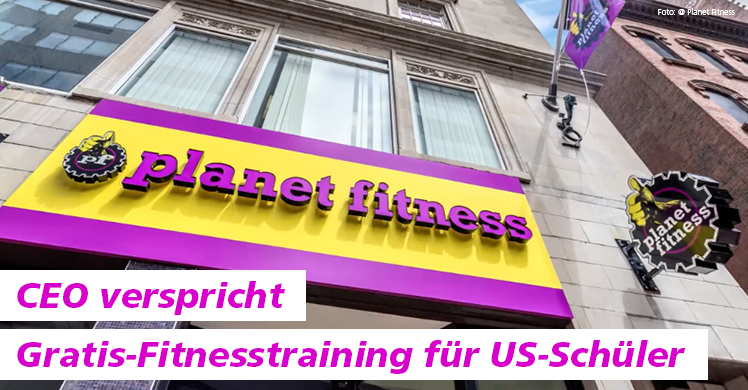 Train for free bei planet fitness während der Aktion 'Teen Summer Challenge'.