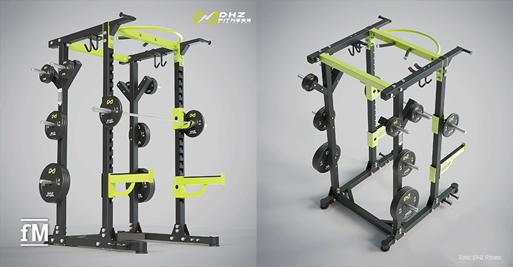 Neu auf dem Markt: So sieht das DHZ Fitness Power Rack im neuen Design aus.