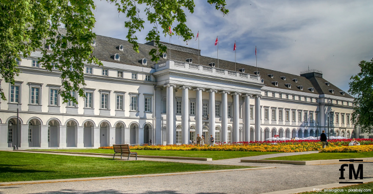 Koblenzer Schloss: Fitnessstudios dürfen in Rheinland-Pfalz nach dem Corona-Lockdown ab 27. Mai 2020 wieder öffnen