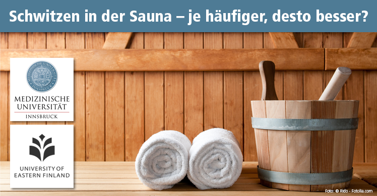 Langzeitstudie bestätigt: In der Sauna schwitzen ist gesund. Denn regelmäßige Saunabesuche senken die Herz-Kreislauf-Sterblichkeit um bis zu 70 Prozent.