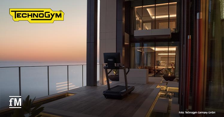 Training mit Ausblick: Das hochmoderne Fitnessstudio im Passalacqua Hotel, ausgestattet mit der Premium Personal Line von Technogym