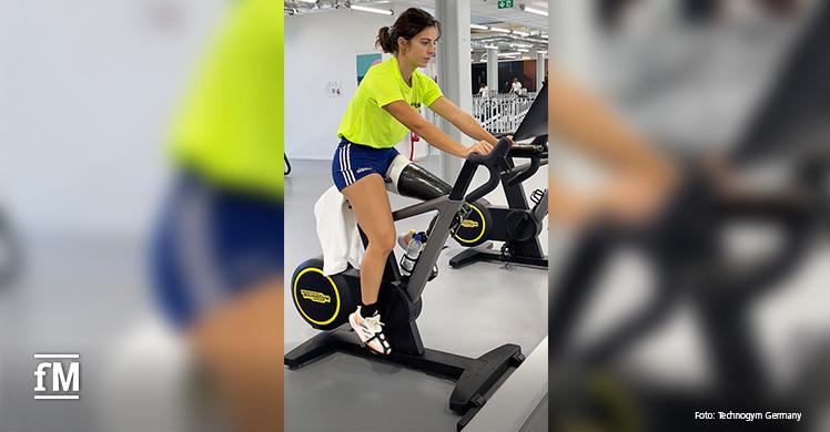 Ambra Sabatini trainiert mit Technogym für die Paralympischen Spiele Paris 2024