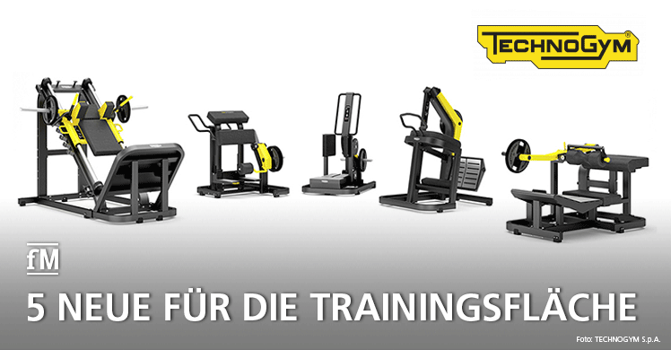 Technogym stellt 5 neue Geräte für die Trainingsfläche vor