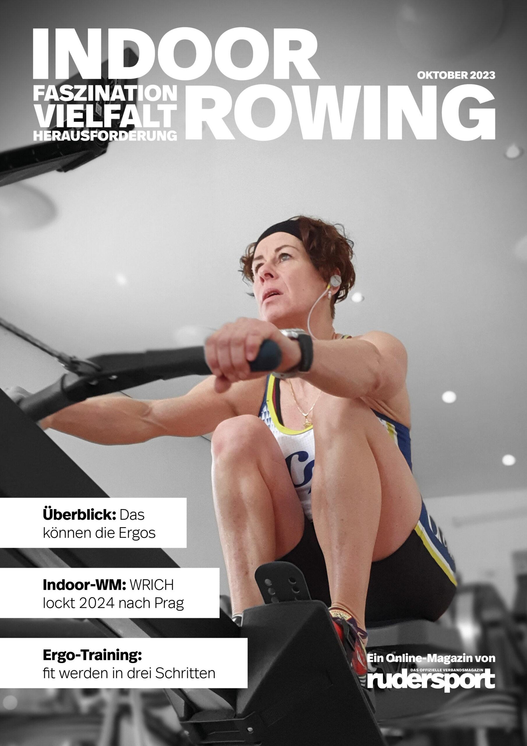 Das Cover des neuen Magazins 'Indoor Rowing' aus dem Hause 'rudersport'