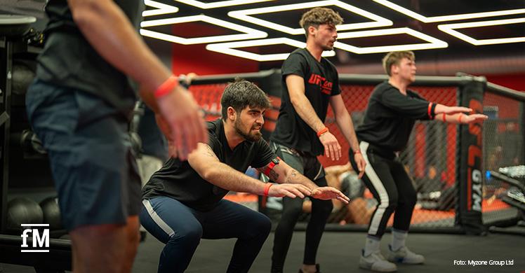 Trainingseinheit bei der Eröffnung des UFC GYMs in Hamburg