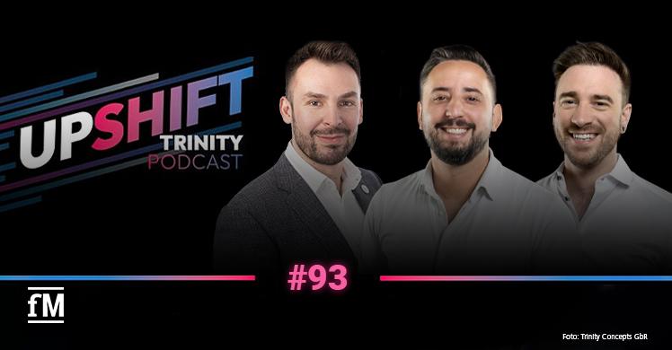 Eckdaten, FIBO, Branchenevent: Janosch Marx (CEO fitness MANAGEMENT) beim Podcast UPSHIFT von Aleksander Ostojic und Tim Horst (Trinity Concepts)