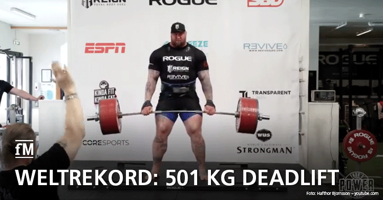 Weltrekord Thor Björnsson 501 Kilogramm Deadlift