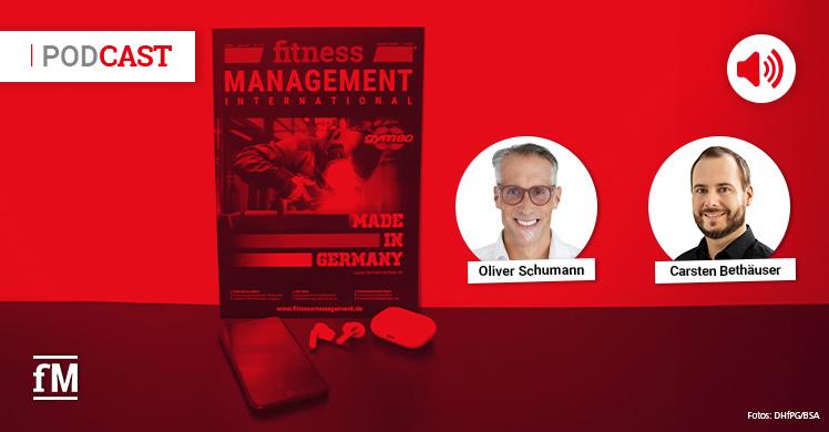 Im fM Podcast 'Fitness im Ohr', Folge 16, spricht Carsten Bethäuser (rechts, DHfPG) mit Oliver Schumann über Neujahrsvorsätze