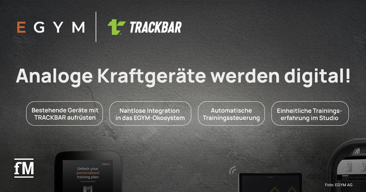 Analoge Geräte werden digital: TRACKBAR digitalisiert Kraftgeräte & integriert sie nahtlos ins EGYM-Ökosystem – für ein smarteres Trainingserlebnis