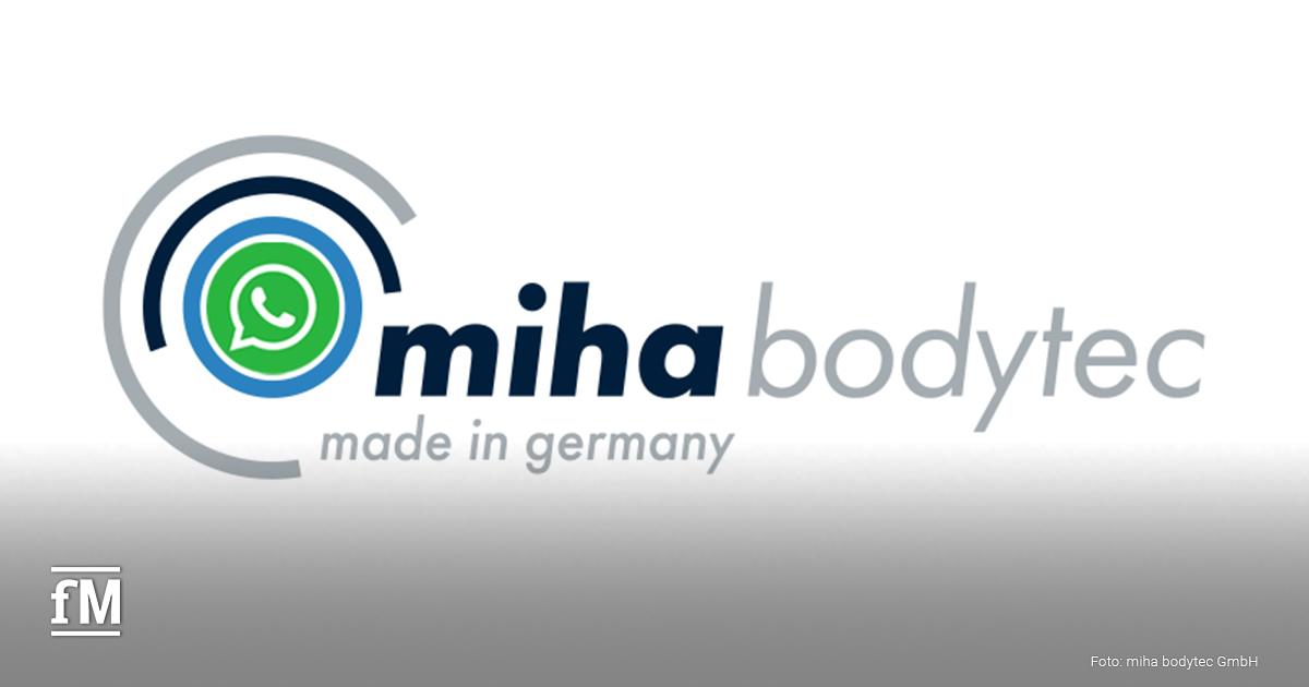 Der miha bodytec WhatsApp-Kanal: hier klicken und anmelden