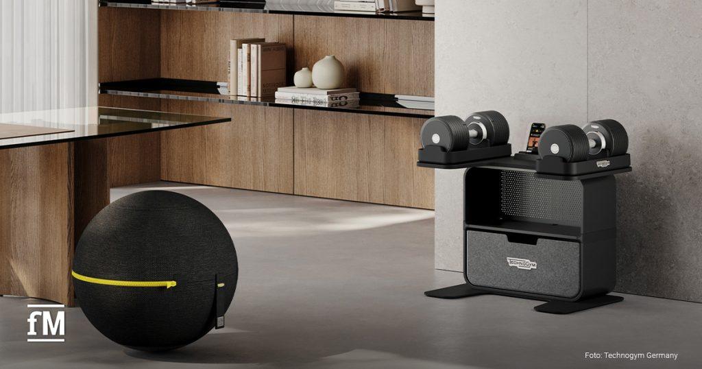 Technogym Connected Dumbbells als platzsparende Lösung