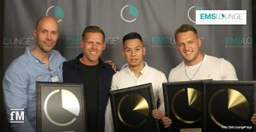 EMS-Lounge Award (von links): Arnd Martin Krüger, Benedikt Waldner, Tuan Minh Le und Robin Rupp