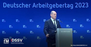 Bundeskanzler Olaf Scholz beim Deutschen Arbeitgebertag 2023