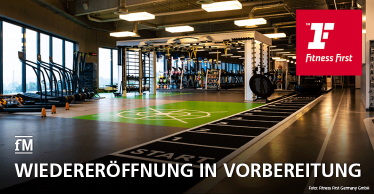 Fitness First bereitet Wiedereröffnung der Studios vor