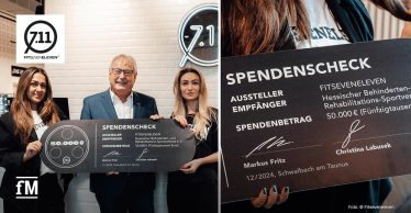 FITSEVENELEVEN spendet 50.000 Euro an den Hessischen Behinderten- und Rehabilitations-Sportverband (HBRS)