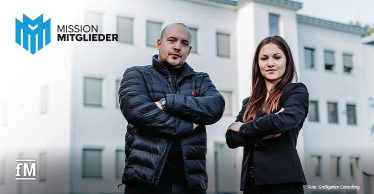 Agenturinhaber Daniel Großgarten und Francesca Reimer von Mission Mitglieder