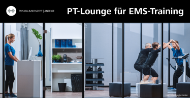 Die PT-Lounge im CATO in Wolfenbüttel: Ein EMS-Studio als Shop-in-Shop im Fitnessstudio Cato Wolfenbüttel.