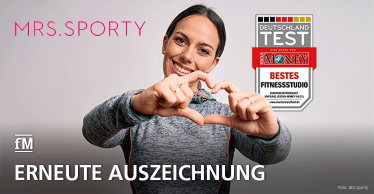 Die Nr.1: Mrs.Sporty überzeugt und wird von FOKUS Money ausgezeichnet