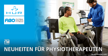 HUR präsentiert auf der FIBO in Köln Neuheiten für Physiotherapeuten