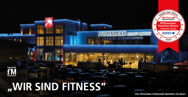 Der DSSV und fitness MANAGEMENT international zeichnen das Pfitzenmeier Premium Resort Mannheim Airport als Studio des Jahres 2020 aus.