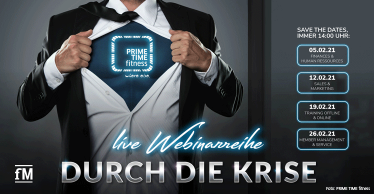 PRIME TIME fitness Live Webinarreihe